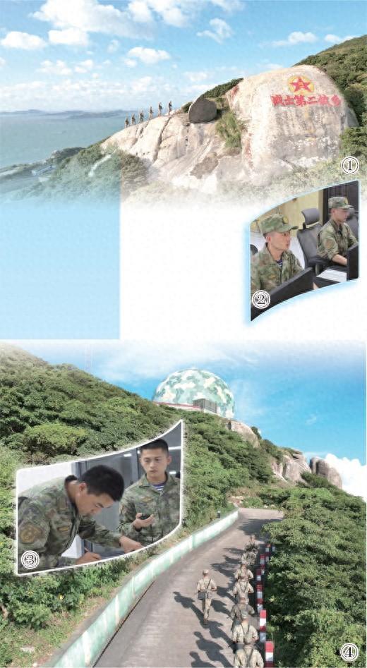 图①:战士们在岛上巡逻。张容瑢摄