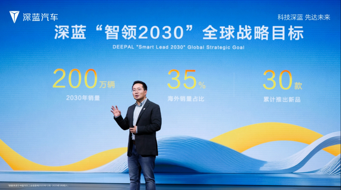 ▲深蓝“智领2030”战略目标。企业供图