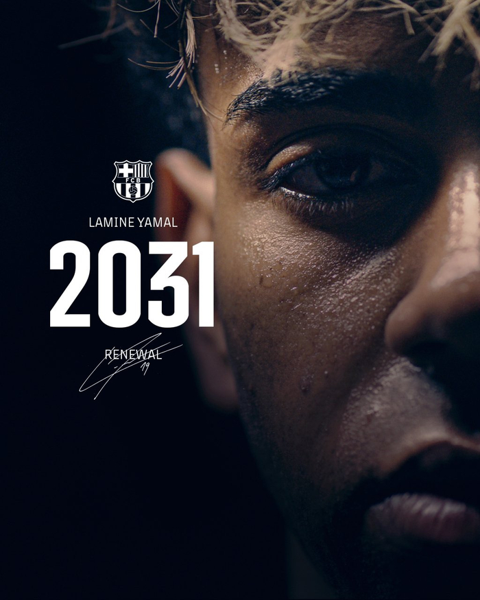 亚马尔完成续约。