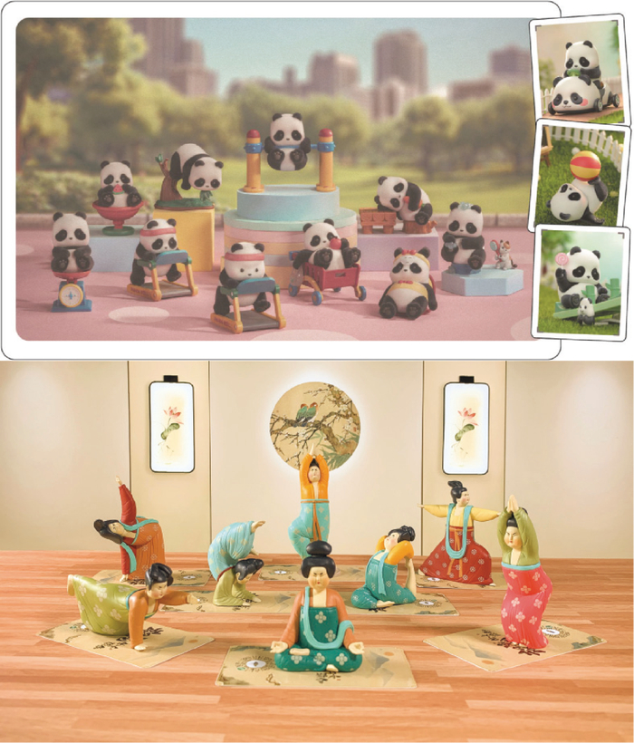 图/52TOYS自有IP胖哒幼和仕女瑜伽，来源/52TOYS招股书融中财经截图
