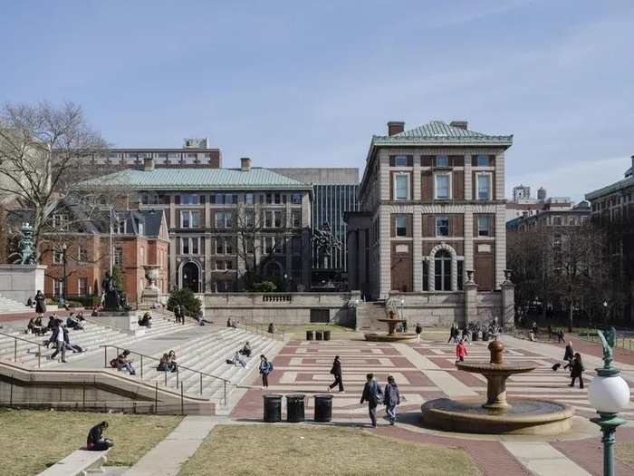 美国哥伦比亚大学校园内场景