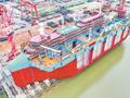 广东“海洋牧场”再添“巨无霸” “湾区伶仃”号在江门下水