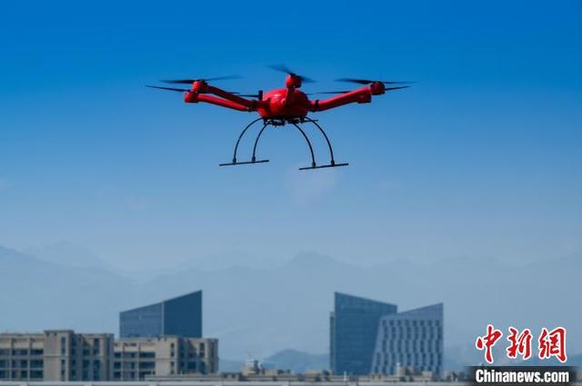 工业无人机在丽水飞行。丽水市委宣传部供图