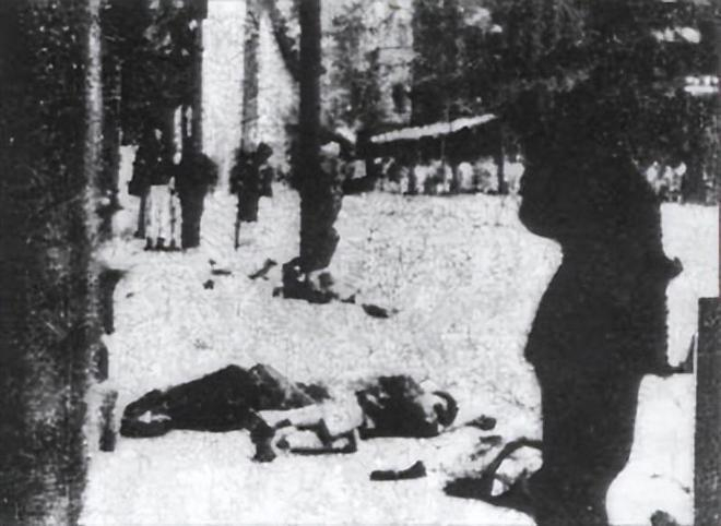 南京路上被枪杀的群众