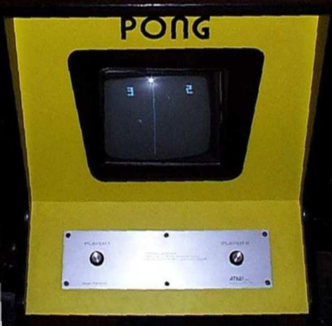 图7《Pong》的街机游戏机（Atari，AC，1972年）