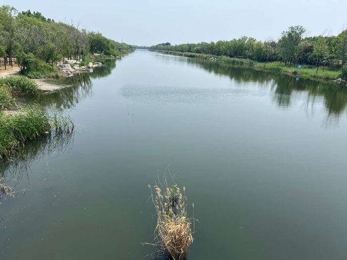 工业园区旁的北郊新河。