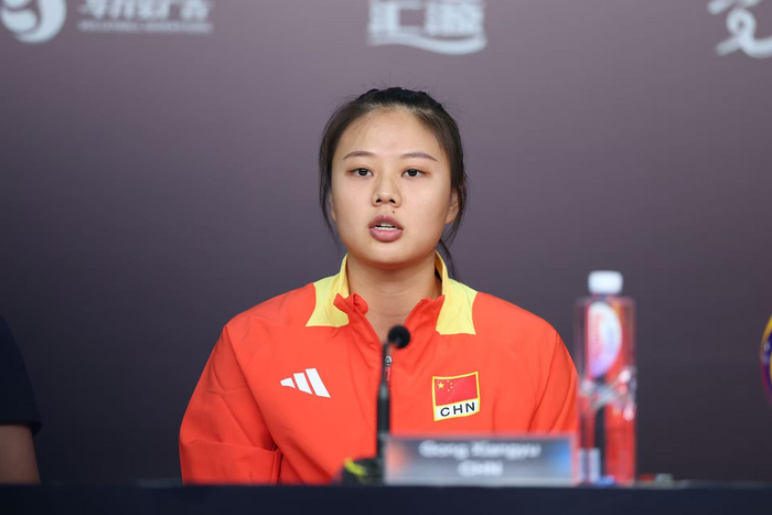 龚翔宇表示，女排联赛是积累大赛经验的宝贵机会。 新京报记者 王飞 摄