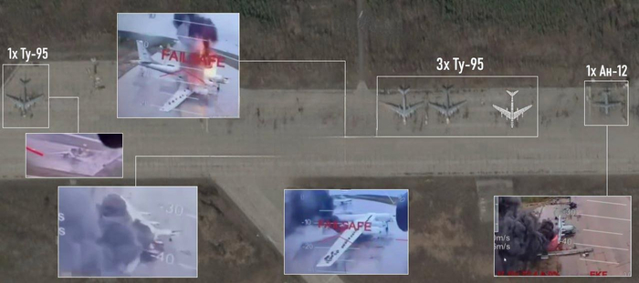 乌军击中的图-95位置社交媒体