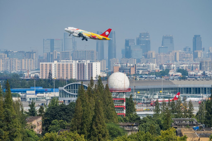 双流航空枢纽。视觉中国 图
