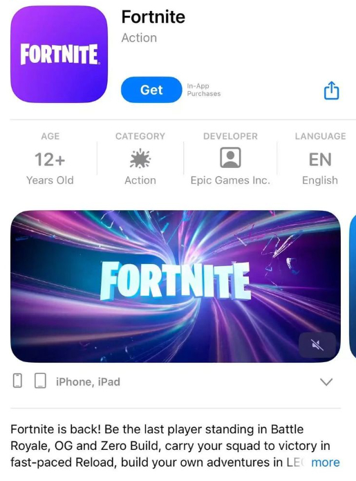 “Fortnite is back!”