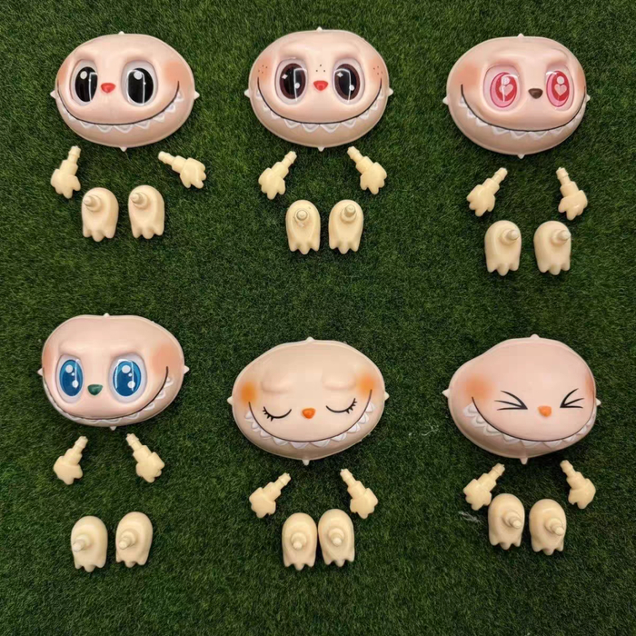 图 | Labubu 脸部零件，方便玩家 DIY 专属造型