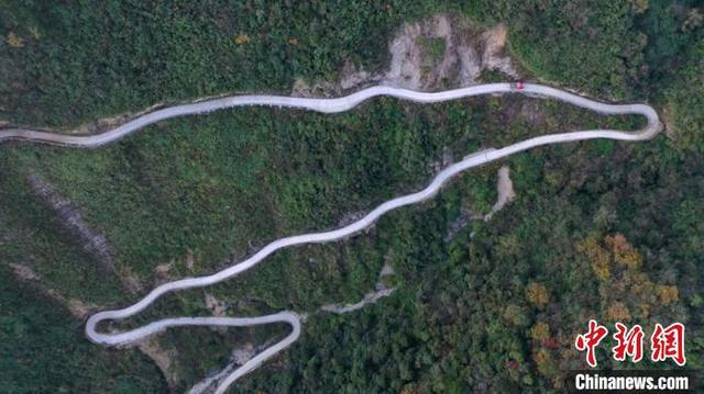 如今的渔山村公路。杨顺丕 摄