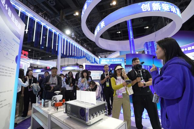 蘑菇车联亮相今年北京科博会。王海欣 摄