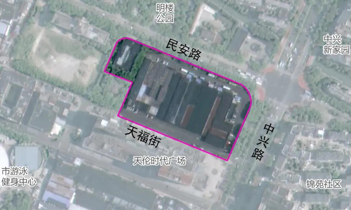 据项目实施方案附图结合“天地图 宁波”标注