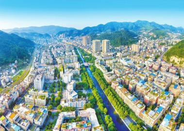 俯瞰珙县县城。