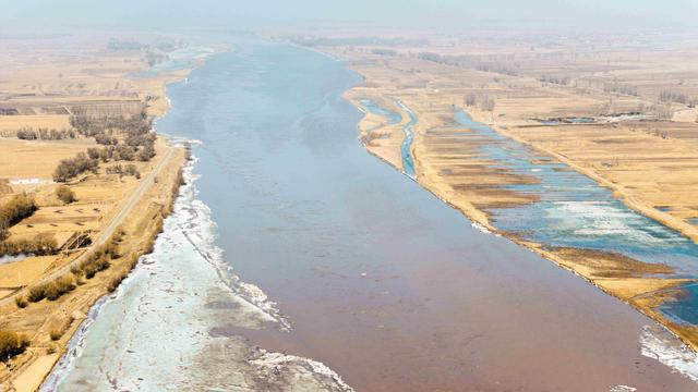 开河的黄河。（资料图）