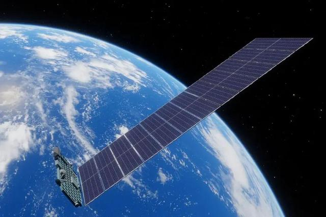 艺术家对“星链”卫星在轨运行的印象图。图源：英国《新科学家》杂志