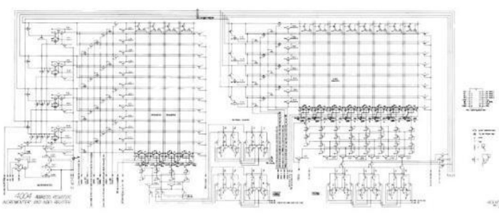 英特尔4004芯片的设计图（1971年）