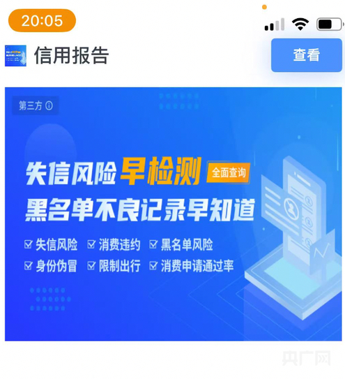 马女士出示的第三方风险检测页面截图（央广网发 受访者供图）