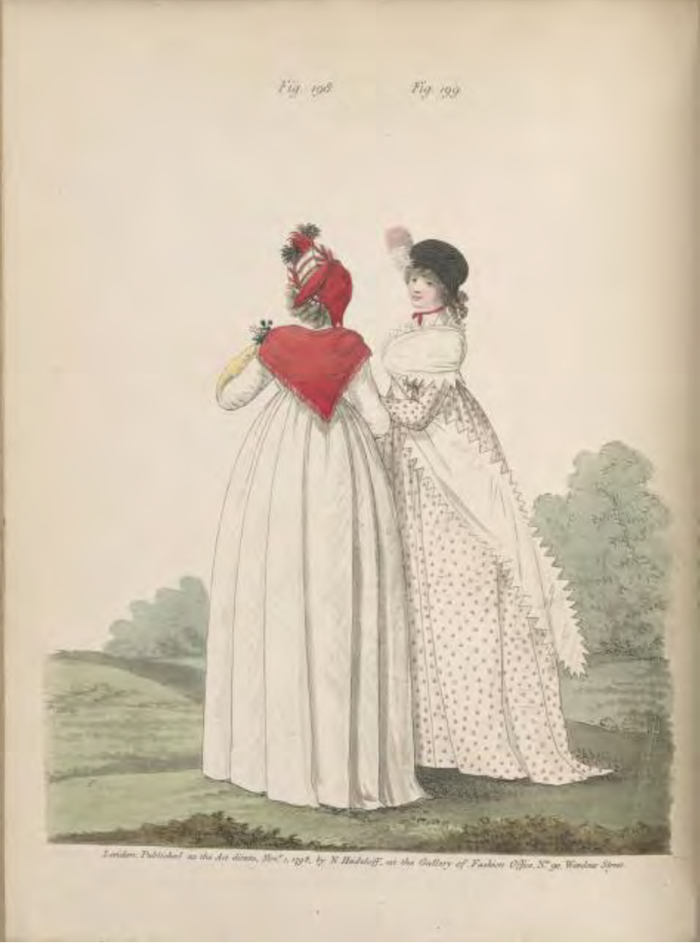 简·奥斯汀时代的时尚晨裙插图