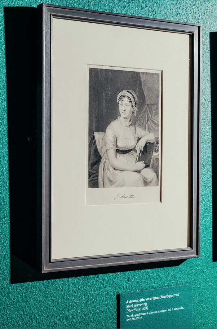 《J. Austen: after an original family portrait》，版画，1873年