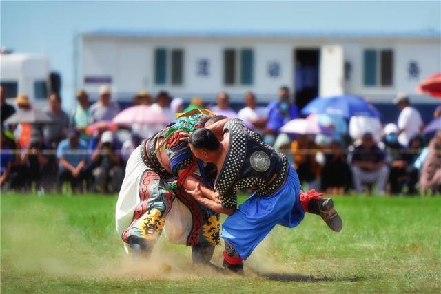 搏克比赛让文化在交融中得到传承。（资料图）
