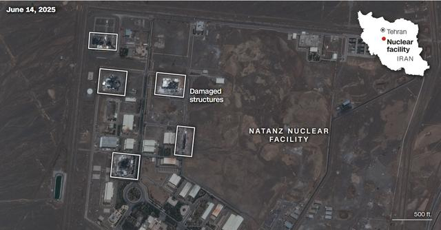 纳坦兹核设施14日卫星图像 CNN制图 