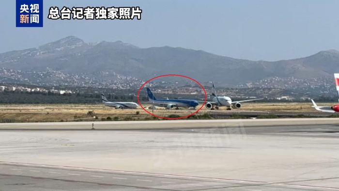 △图中蓝色飞机为以色列政府专机“锡安之翼”