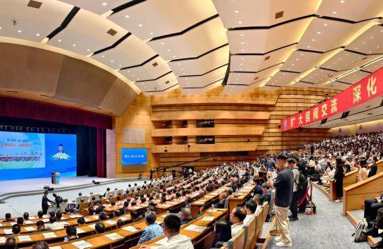这是6月15日拍摄的第十七届海峡论坛大会会场(手机全景图片)。新华社记者 魏培全 摄