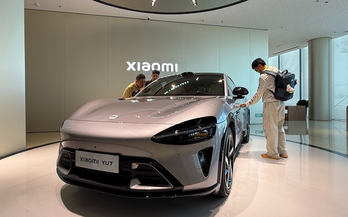 小米YU7将于今年7月上市，是小米汽车首款SUV车型。新京报记者 张建林 摄