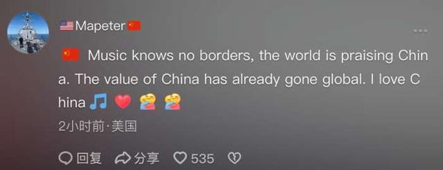 抖音评论区中美国网友的评论 图/抖音评论区