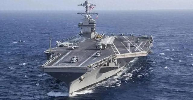 美国“福特”号航母 资料图。图源：央视新闻
