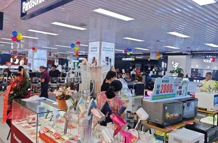 市民在南百家电挑选家电享受国补优惠。广西云-南国早报记者 何定坚 摄
