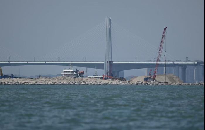 围头湾港区拟炸礁地带。 受访者供图