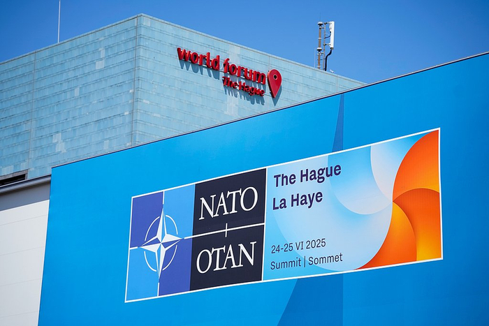 当地时间2025年6月23日，荷兰海牙，北约峰会会场 视觉中国
