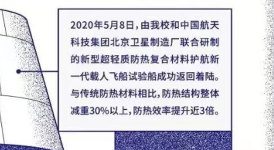内页特别介绍了哈工大研制的新型材料