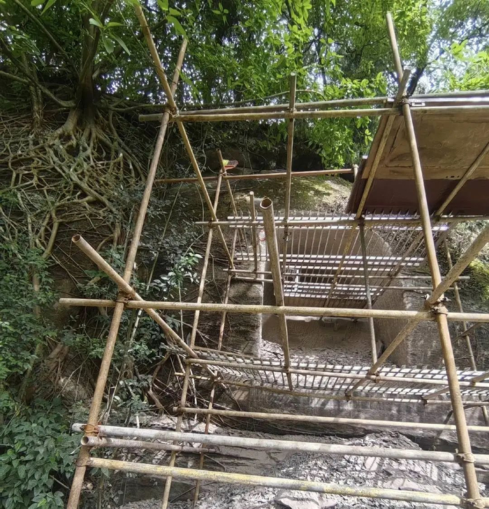 雕刻现场环境。