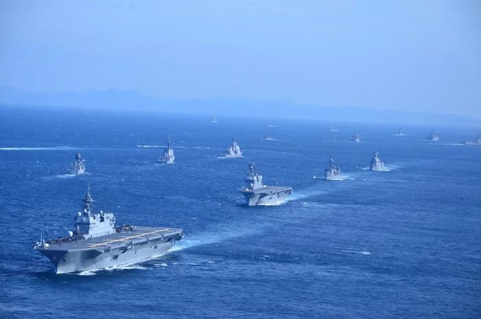 (资料图)2022年11月6日,海上自卫队在相模湾举行阅舰式