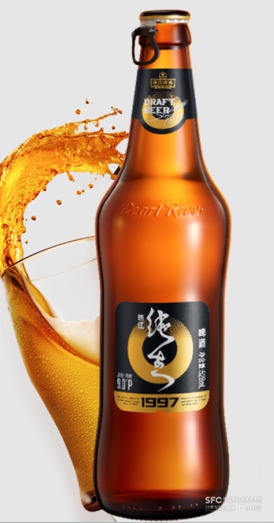 （97纯生是近年珠江啤酒产品结构升级的主力产品，来自官网）