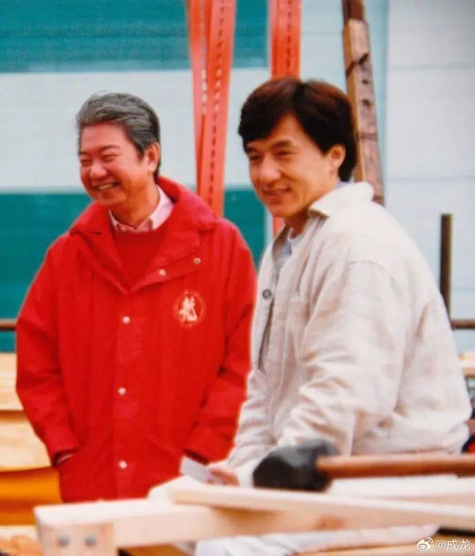 蔡澜与成龙，图源成龙微博