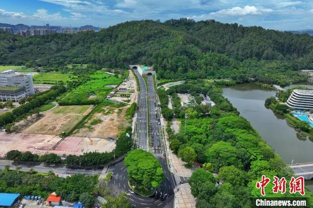 大角山隧道位于广州南沙湾地区。陶宣羽 供图