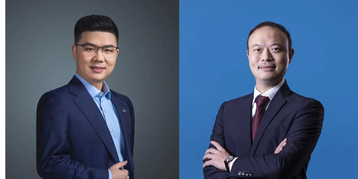 赵长江（左）与李慧（右）