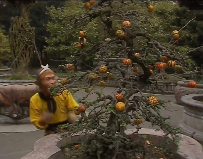超人都江堰复刻孙悟空摘人参果经典场景