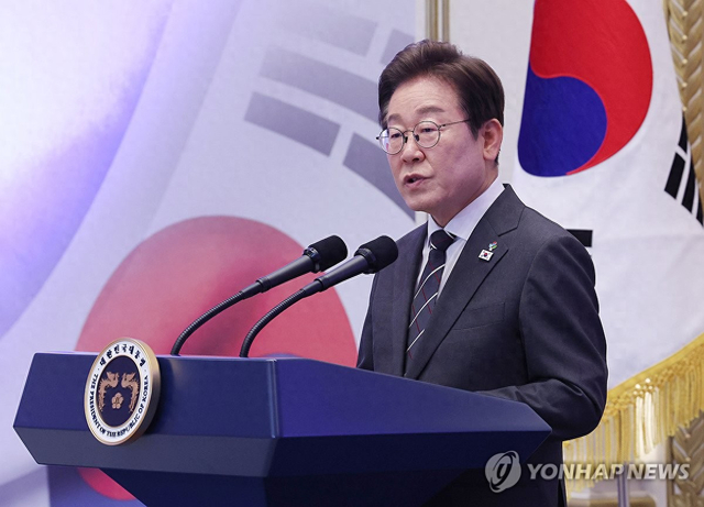 资料图片：韩国总统李在明 韩联社 