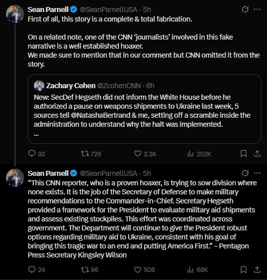 帕内尔的回应 X截图 