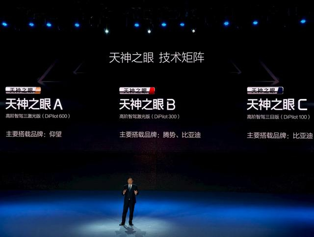 比亚迪“天神之眼”技术矩阵 观察者网摄 