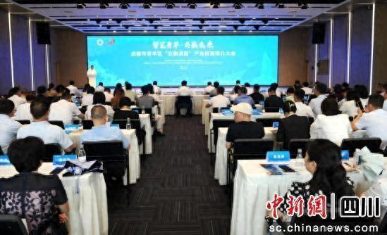 成都青羊“立园满园”产业招商推介大会现场。郑栋梁 摄