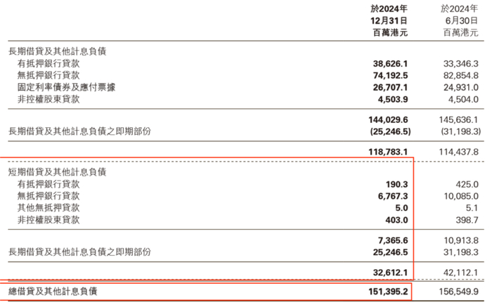 图 / 新世界发展财报