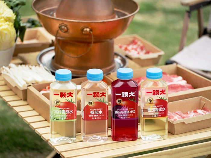 一颗大番茄养生水饮料 图片来源：凯盛浩丰集团微信公众号