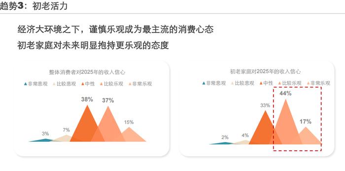 活力初老家庭是品牌重新建立消费心智的突破口，图片来源《2025中国家庭品牌消费趋势报告》